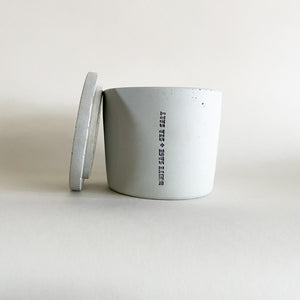 White Sage + Sea Salt (two-wick / small)