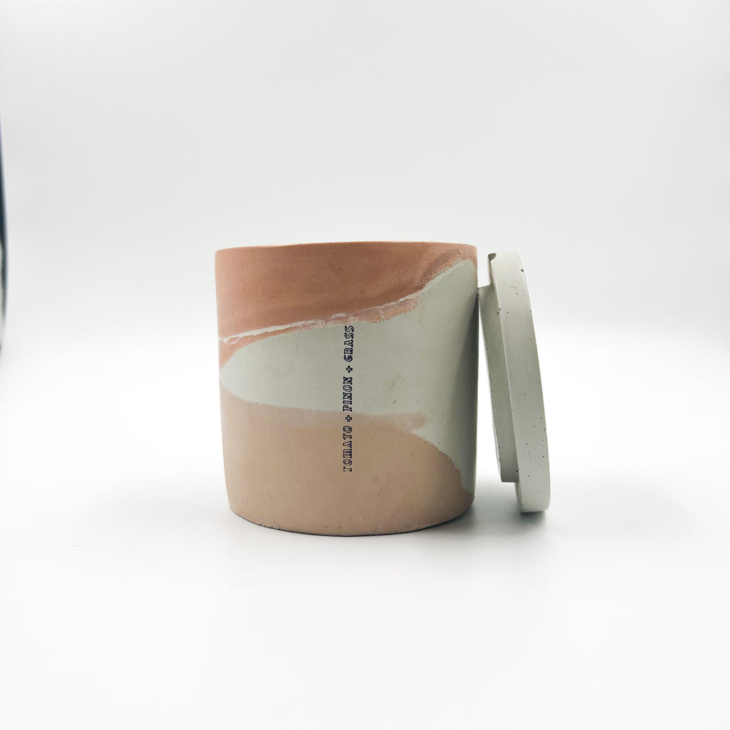Tomato + Piñon + Grass (two-wick / large)