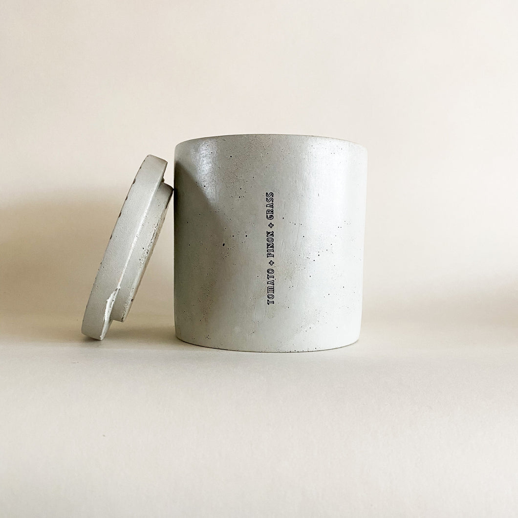 Tomato + Piñon + Grass (two-wick / large)